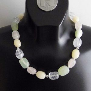 Macy's Sterling Silver QUARTZ Necklace